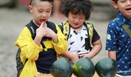 萌娃和爸爸吃瓜视频,温馨亲子时光